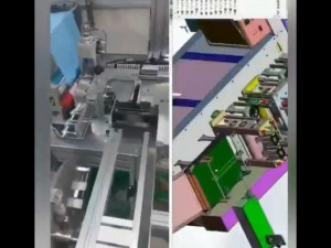 drawing of new k - n95 mask machine Modelo 3D