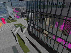 of modern commercial street building appearance 3D Model