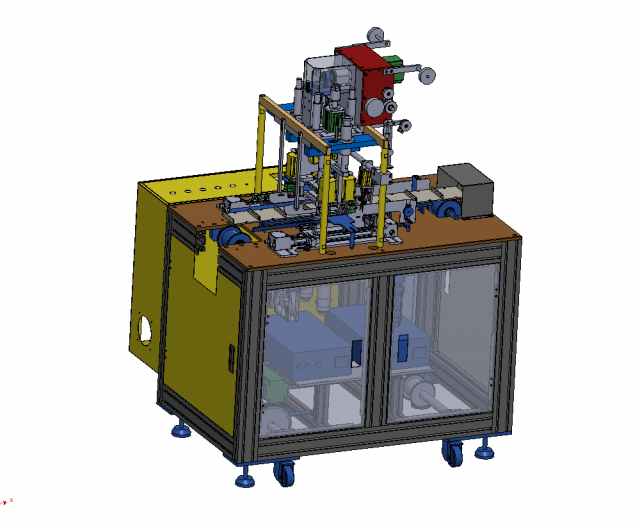 servo high speed ear belt mask machine Model 3D .c4d .max .obj .3ds .fbx .stl .blend 