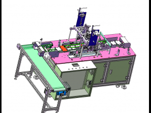 high speed servo flat mask welding ear belt machine Modello 3D