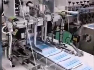 high speed servo flat mask welding ear belt machine Modello 3D