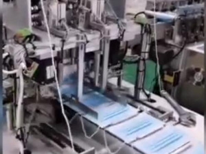 high speed servo flat mask welding ear belt machine Modello 3D