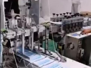 high speed servo flat mask welding ear belt machine Modello 3D