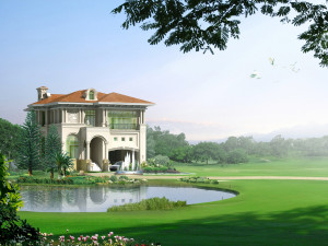 three storey villa type a construction drawing 3D Model