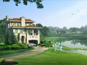 three storey villa type a construction drawing 3D Model
