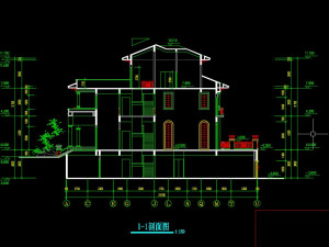 three storey villa type b construction drawing 3Dモデル