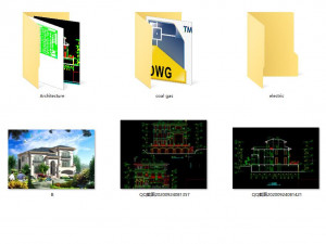 three storey villa type b construction drawing 3Dモデル