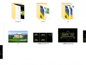 three storey villa type b construction drawing 3Dモデル