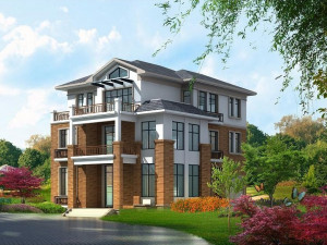 three storey villa 3-13 3D Model