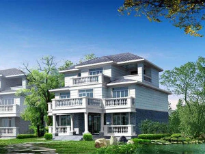three storey villa 3-12 3D Model