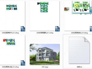 three storey villa 3-15 3D Model
