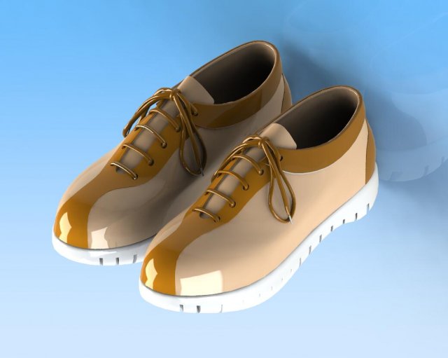 casual shoes Model 3D .c4d .max .obj .3ds .fbx .stl .blend 