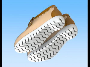 casual shoes Model 3D