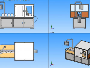 n95 folding mask ear band welding machine 3d engineering drawing bom 3D 모델
