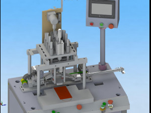 semi automatic ear band welding machine for plane mask 3D Model