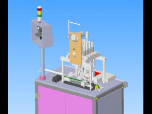 semi automatic ear band welding machine for plane mask 3D Model