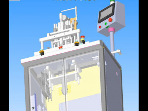 semi automatic ear band welding machine for plane mask 3D Model