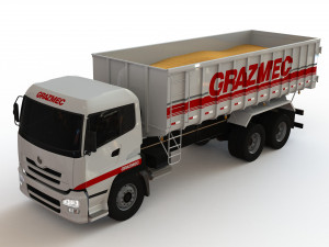 design drawing of large truck 3D Model