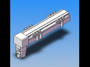 six half sealed synchronous belt modules nxb6 series 3D Model