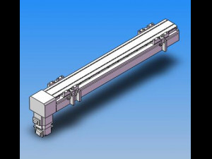 six half sealed synchronous belt modules nxb6 series 3D Model