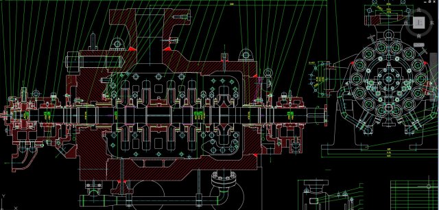 das multistage split pump 3D Modell .c4d .max .obj .3ds .fbx .stl .blend 