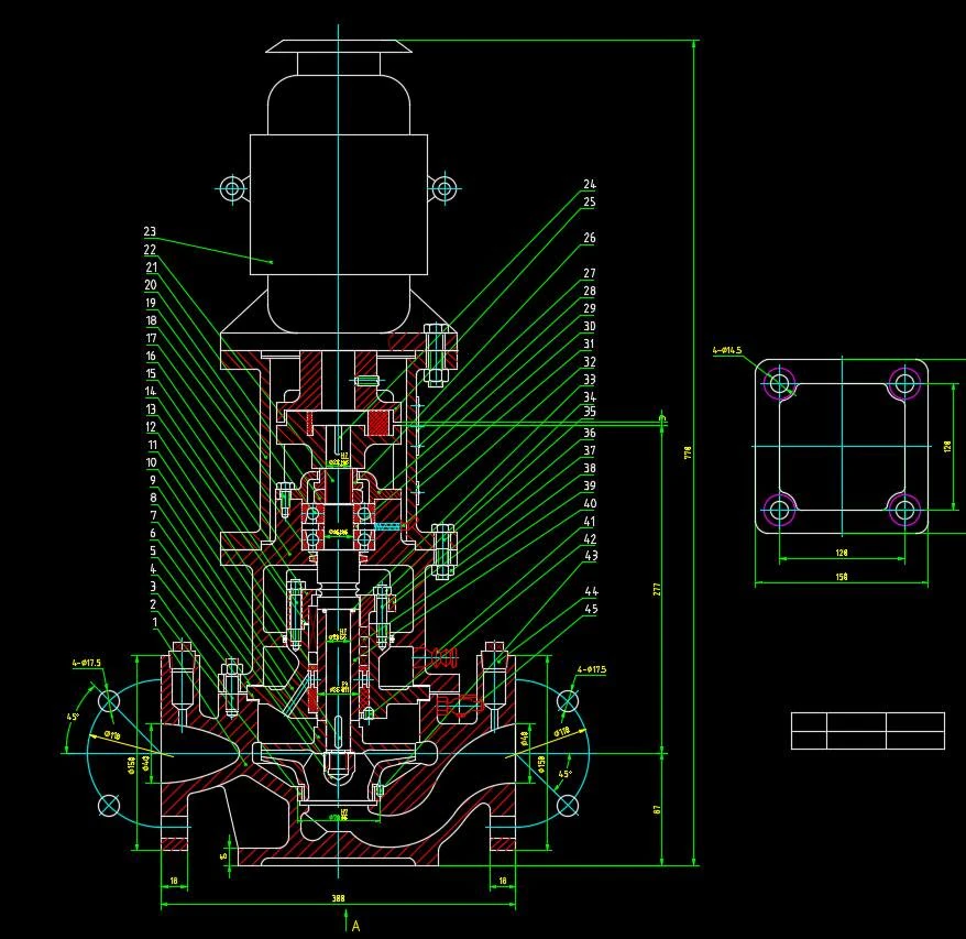 a complete set of cad drawings of isg pipeline pump with 110 models 3D Model .c4d .max .obj .3ds .fbx .stl .blend