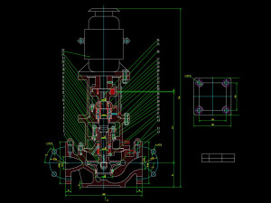 a complete set of cad drawings of isg pipeline pump with 110 models 3D Model