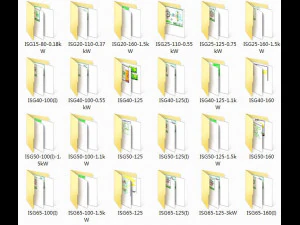 a complete set of cad drawings of isg pipeline pump with 110 models 3D Model