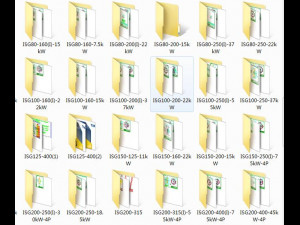 a complete set of cad drawings of isg pipeline pump with 110 models 3D Model