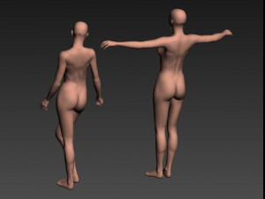 female model 3D 模型