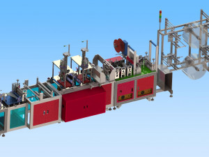 the latest automatic n95 mask machine production line drawings 3D Model