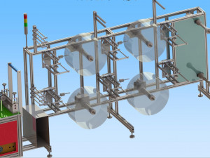 the latest automatic n95 mask machine production line drawings 3D Model