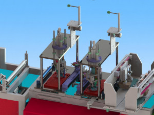 the latest automatic n95 mask machine production line drawings 3D Model