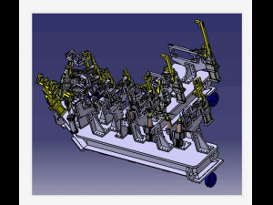 the latest automatic n95 mask machine production line drawings 3D Model