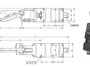 opt pneumatic scissors for mask machine 3D Model