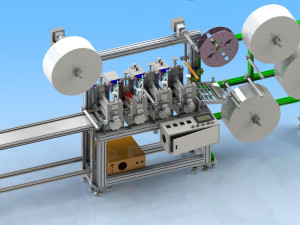 n95 full servo driven mask printer 3D Model