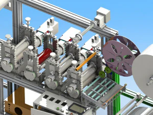 n95 full servo driven mask printer 3D Model