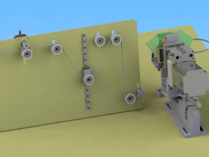 n95 mask ear banding machine 3D Model