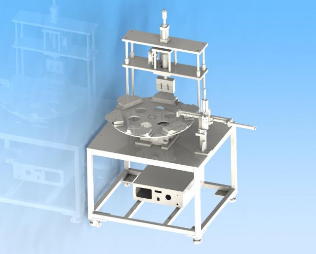 kn95 mask ironing machine sealing machine turntable type 3D 모델 .c4d .max .obj .3ds .fbx .stl .blend 