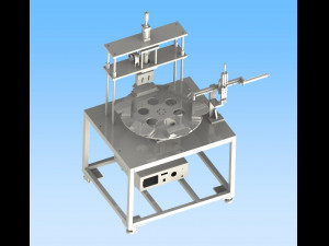 kn95 mask ironing machine sealing machine turntable type 3D 모델