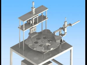 kn95 mask ironing machine sealing machine turntable type 3D 모델