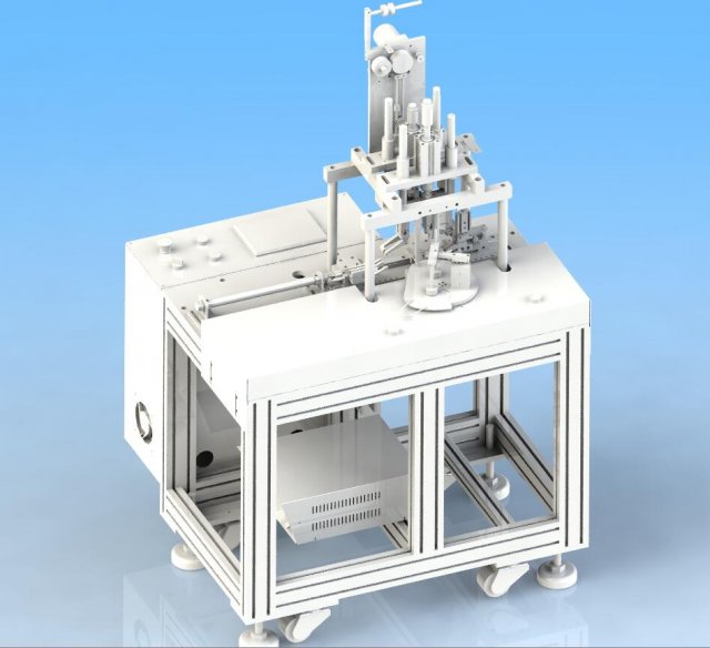 assembly assembly of kn95 mask ear band welding machine Modello 3D .c4d .max .obj .3ds .fbx .stl .blend