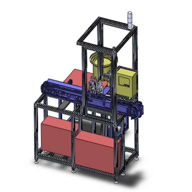 paper sleeve packaging machine for spark plug 3Dモデル .c4d .max .obj .3ds .fbx .stl .blend 