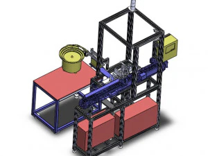 paper sleeve packaging machine for spark plug 3D Model