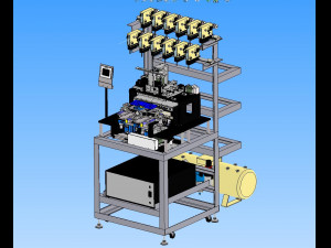 multi thread automatic winding machine 3D Model