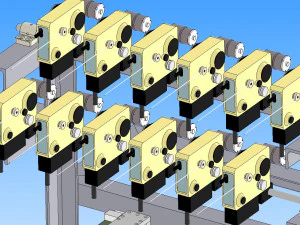 multi thread automatic winding machine 3D Model