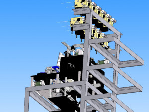 multi thread automatic winding machine 3D Модель