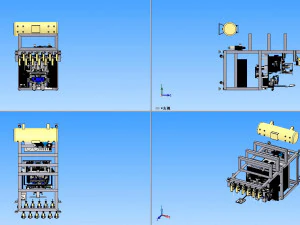 multi thread automatic winding machine 3D Model