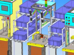 switch assembly line 3D Model
