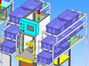 switch assembly line 3D Model